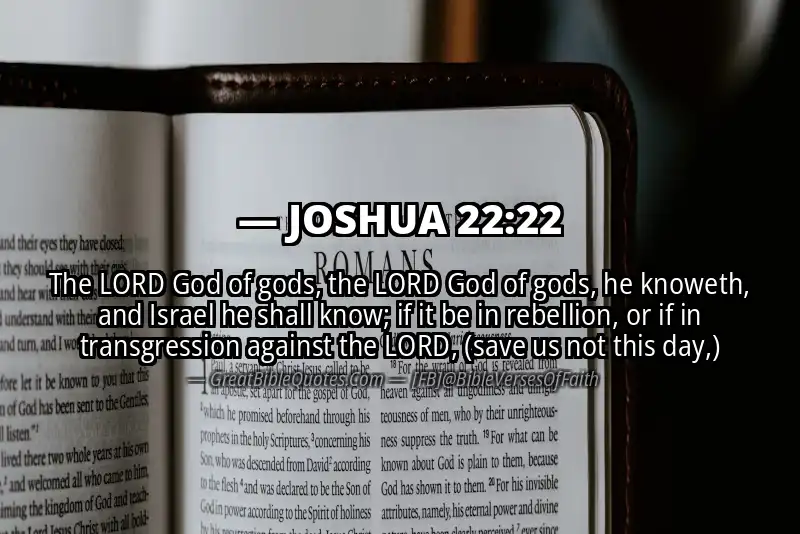 Bible verse: JOSHUA 22:22 Image