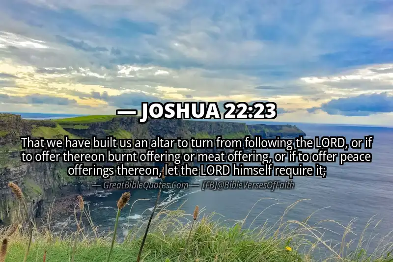 Bible verse: JOSHUA 22:23 Image