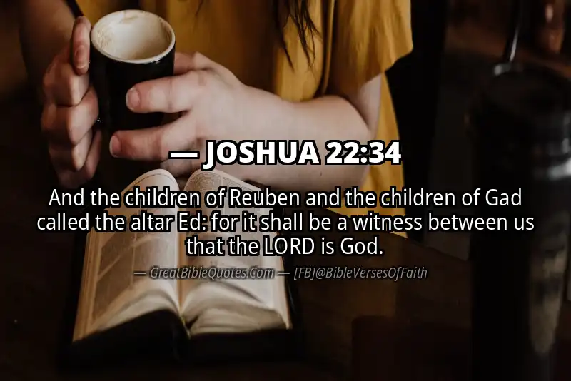 Bible verse: JOSHUA 22:34 Image