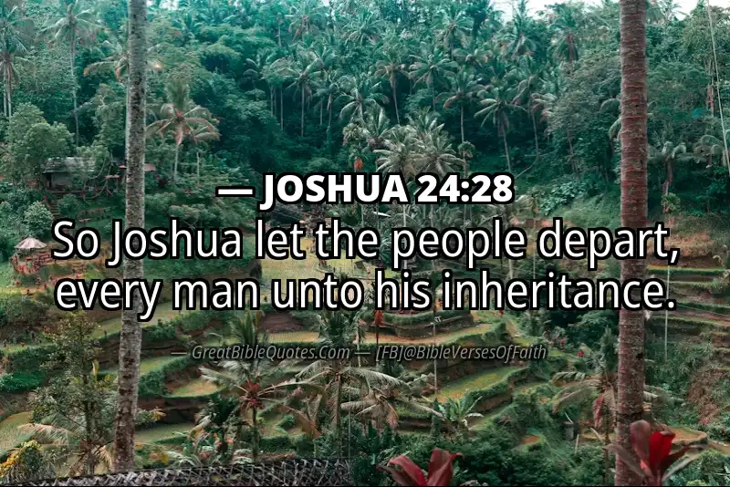 Bible verse: JOSHUA 24:28 Image