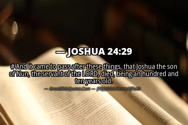 Bible verse: JOSHUA 24:29 Image