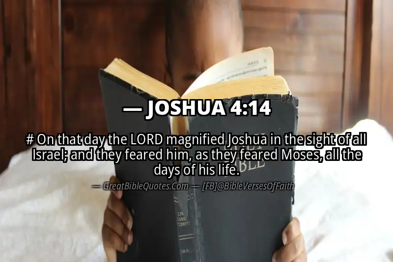 Bible verse: JOSHUA 4:14 Image
