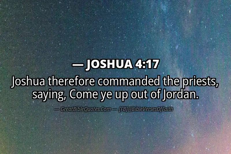 Bible verse: JOSHUA 4:17 Image