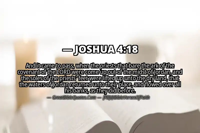 Bible verse: JOSHUA 4:18 Image