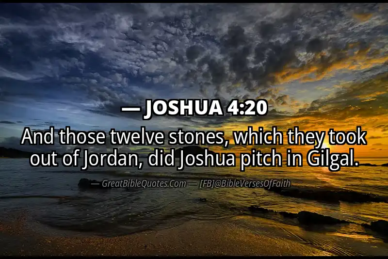 Bible verse: JOSHUA 4:20 Image