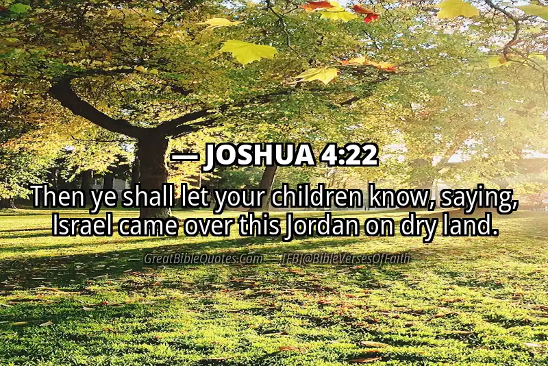 Bible verse: JOSHUA 4:22 Image