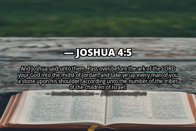 Bible verse: JOSHUA 4:5 Image
