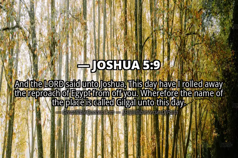 Bible verse: JOSHUA 5:9 Image