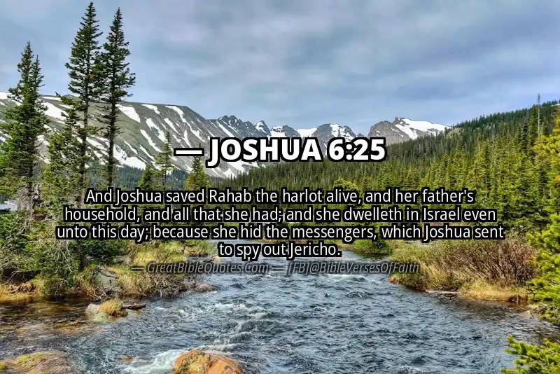 Bible verse: JOSHUA 6:25 Image