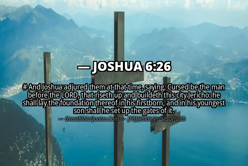 Bible verse: JOSHUA 6:26 Image