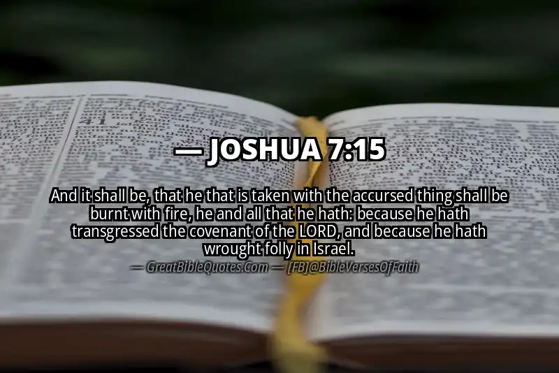 Bible verse: JOSHUA 7:15 Image