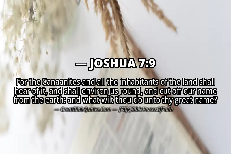 JOSHUA 7:9 Verse