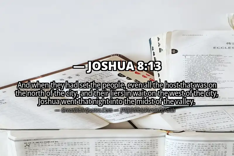 Bible verse: JOSHUA 8:13 Image