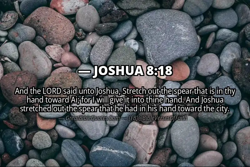 Bible verse: JOSHUA 8:18 Image
