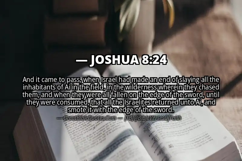 JOSHUA 8:24 Verse Image