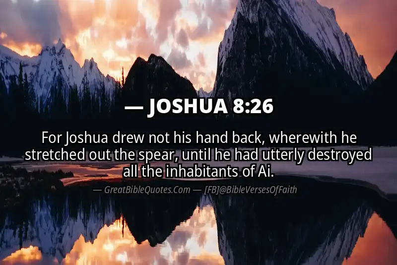 Bible verse: JOSHUA 8:26 Image