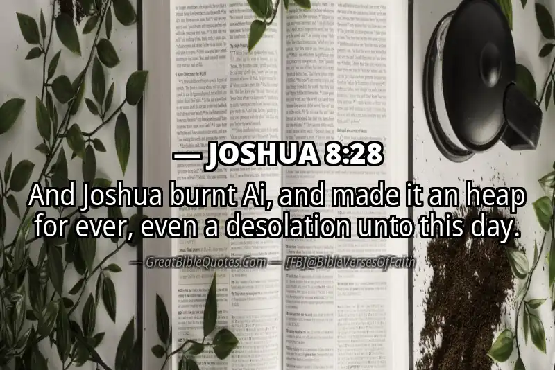 Bible verse: JOSHUA 8:28 Image