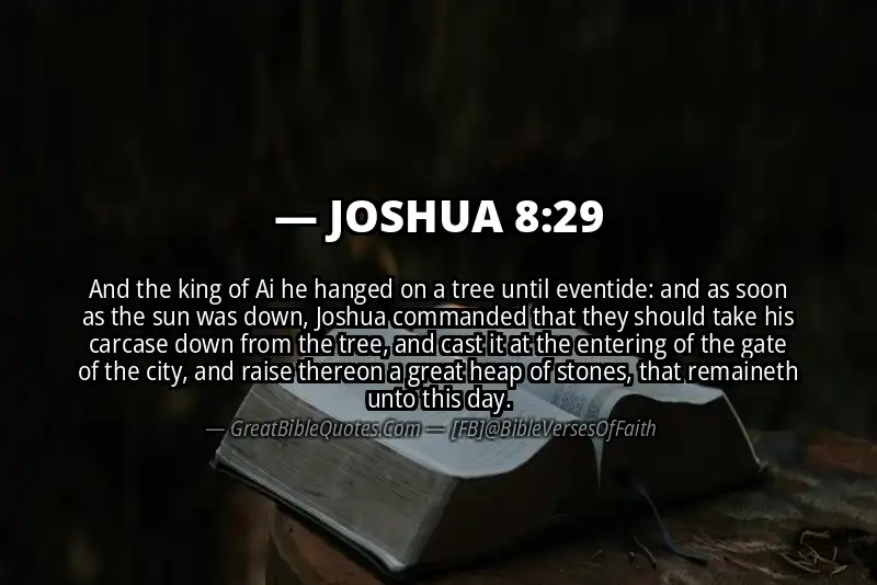 Bible verse: JOSHUA 8:29 Image