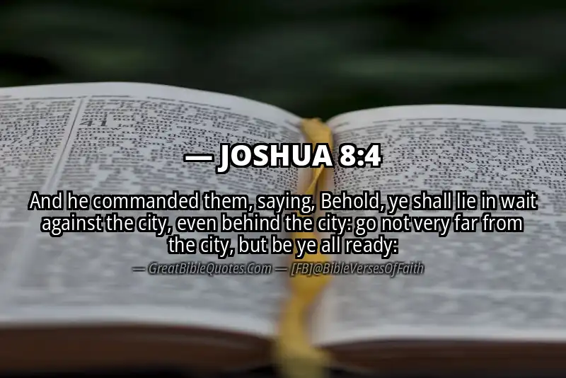 Bible verse: JOSHUA 8:4 Image
