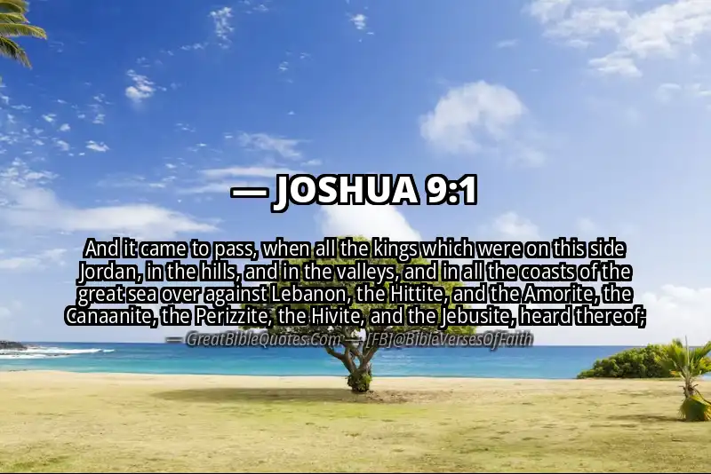 JOSHUA 9:1 Verse