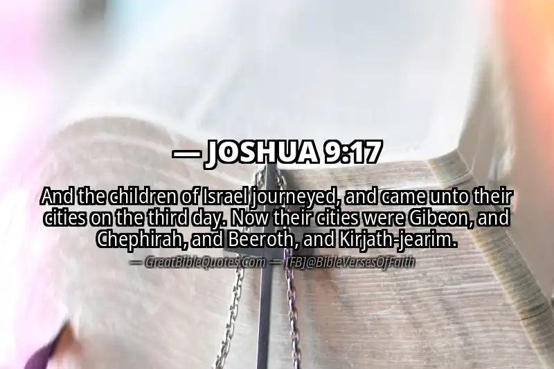 Bible verse: JOSHUA 9:17 Image