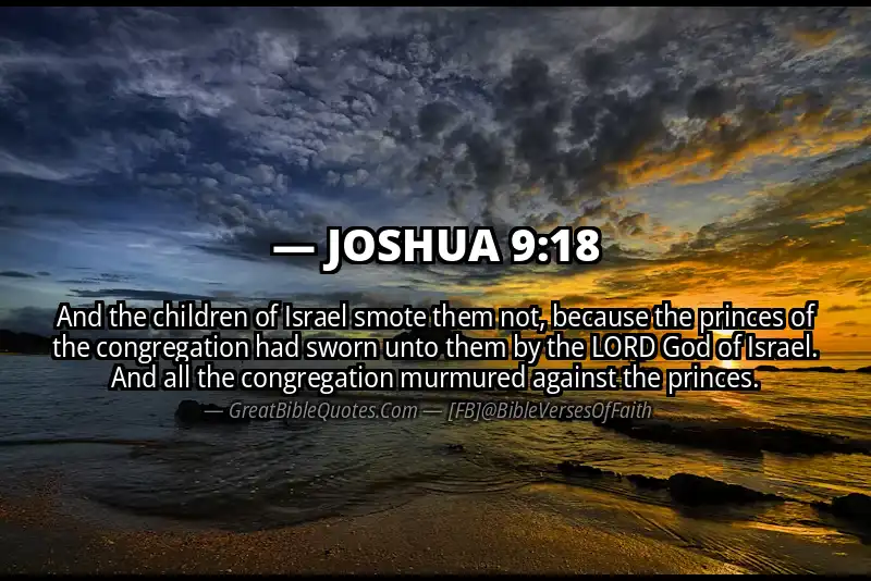 Bible verse: JOSHUA 9:18 Image