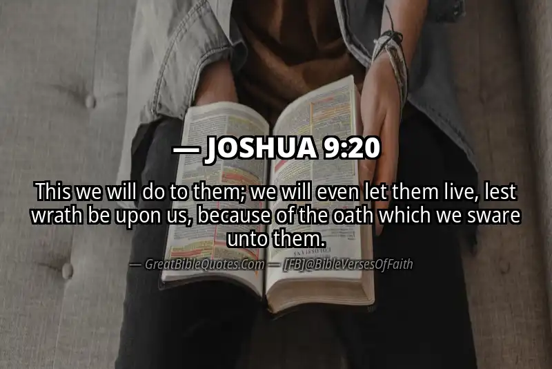 Bible verse: JOSHUA 9:20 Image