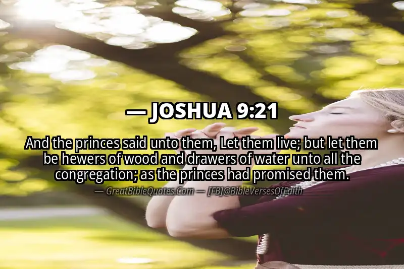 Bible verse: JOSHUA 9:21 Image