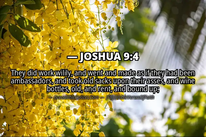 Bible verse: JOSHUA 9:4 Image