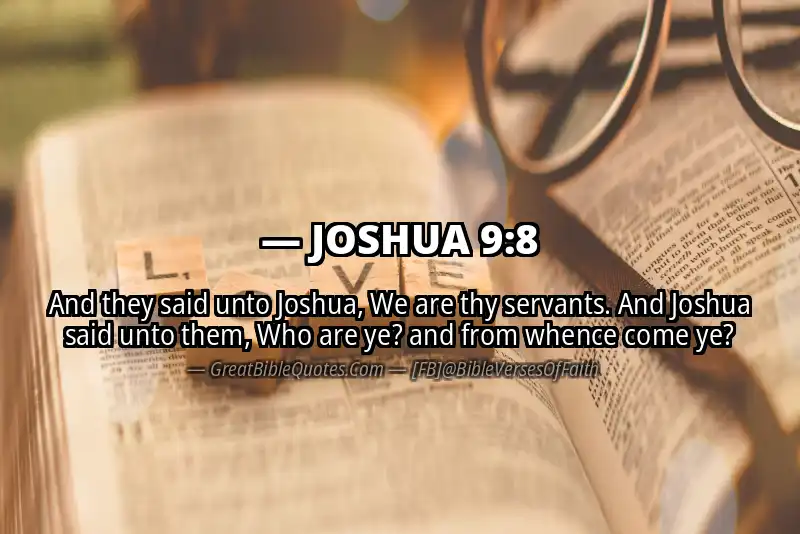 JOSHUA 9:8 Verse