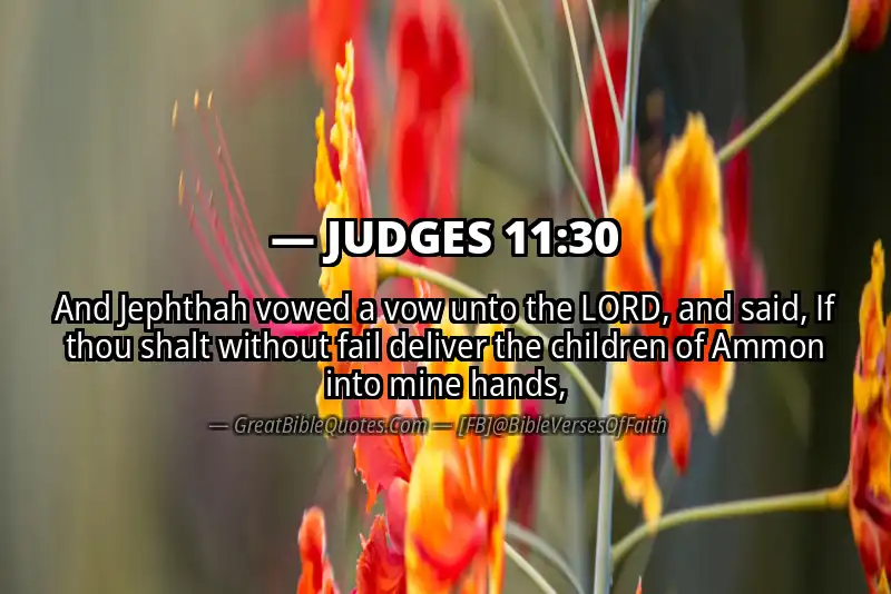 JUDGES 11:30 Verse