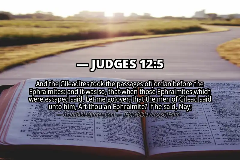 JUDGES 12:5 Verse