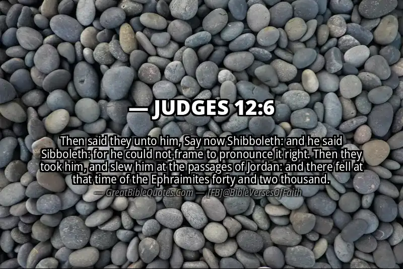 JUDGES 12:6 Verse