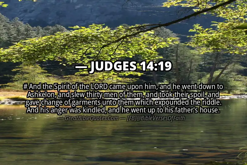 JUDGES 14:19 Verse Image