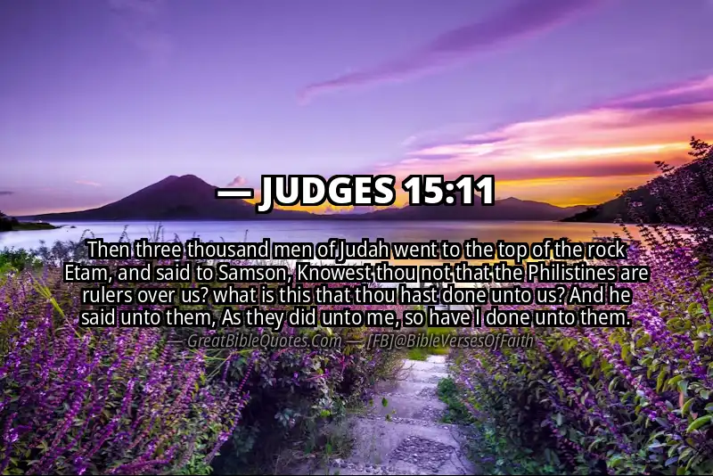 JUDGES 15:11 Verse