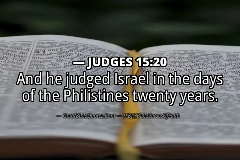 JUDGES 15:20 Verse