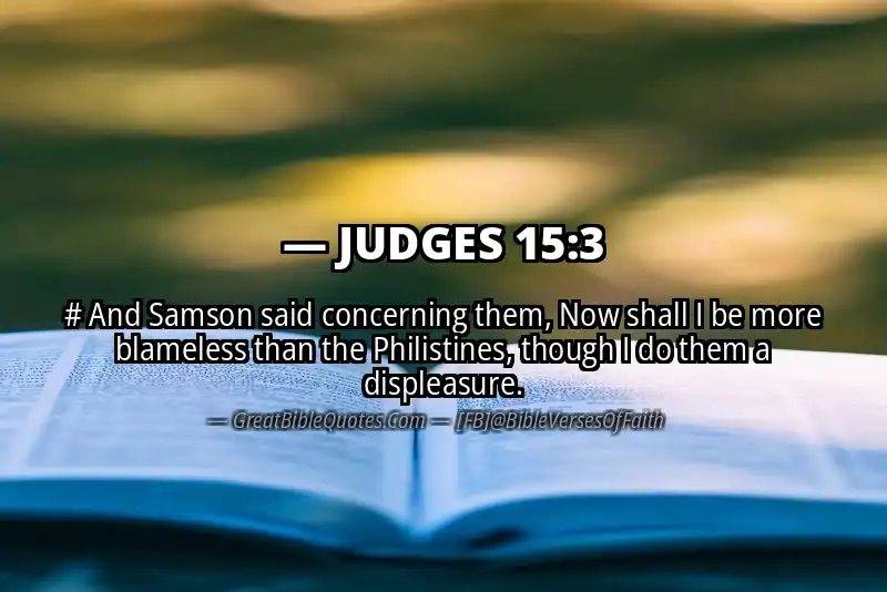 JUDGES 15:3 Verse