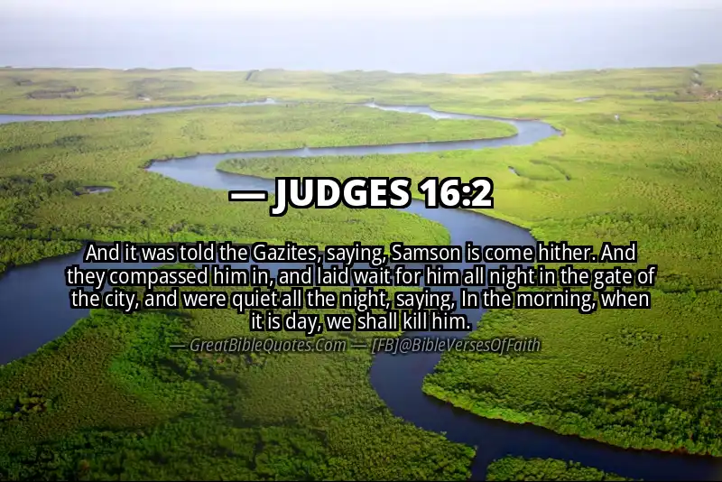 JUDGES 16:2 Verse