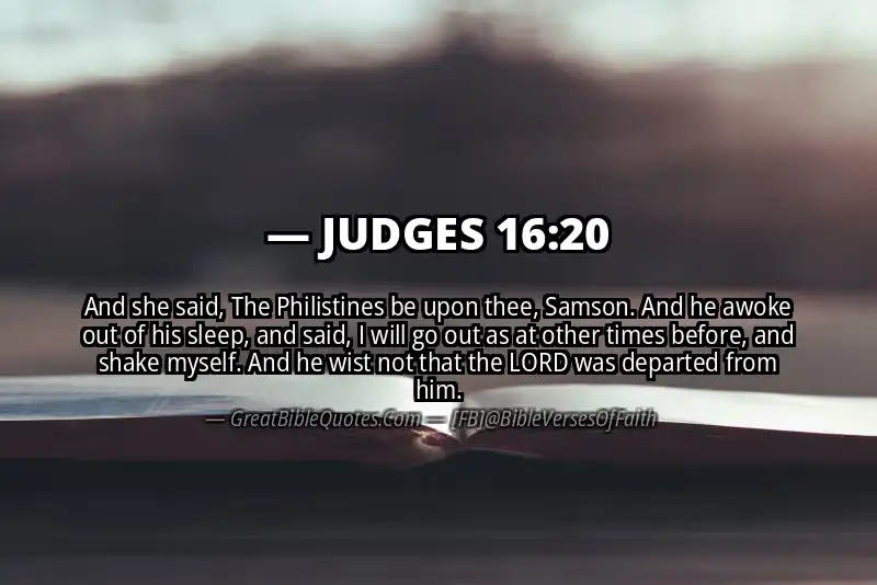 JUDGES 16:20 Verse