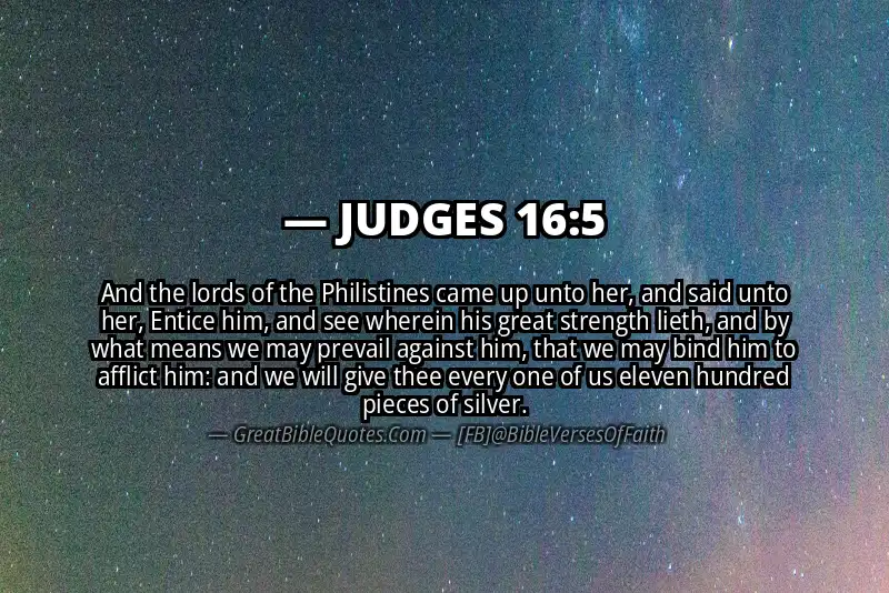JUDGES 16:5 Verse