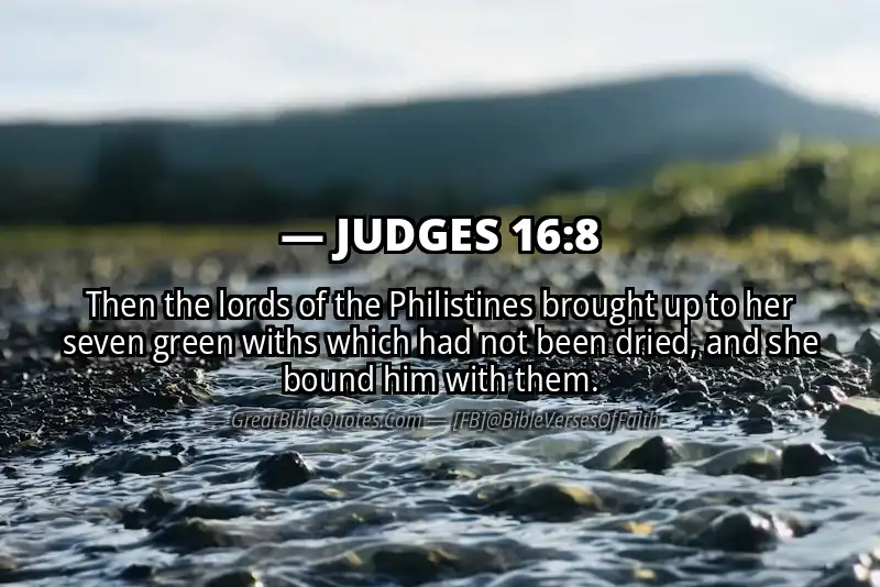 JUDGES 16:8 Verse