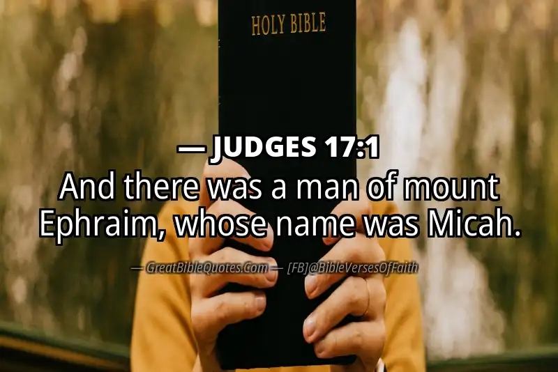 JUDGES 17:1 Verse Image