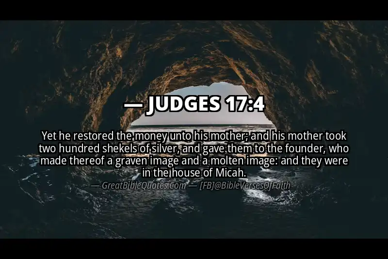 JUDGES 17:4 Verse Image