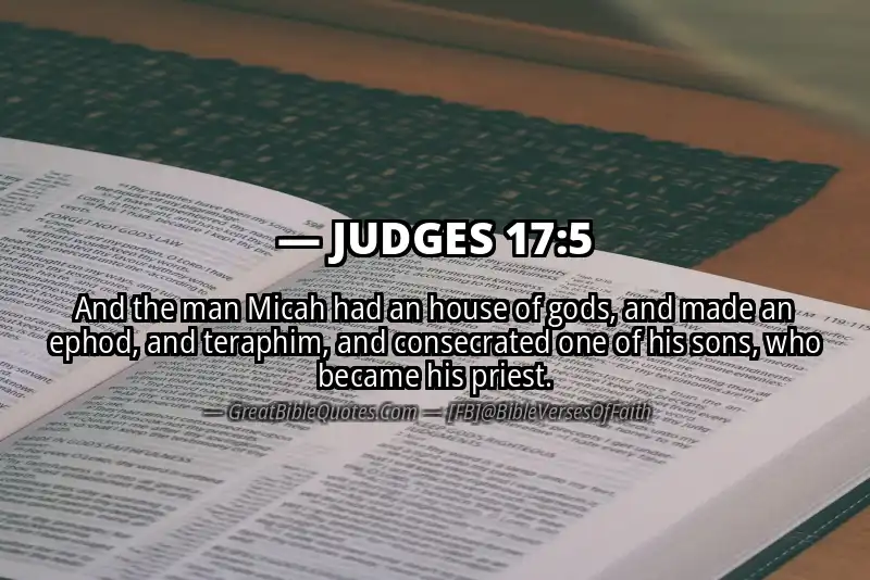 JUDGES 17:5 Verse