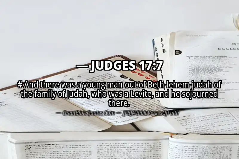 JUDGES 17:7 Verse
