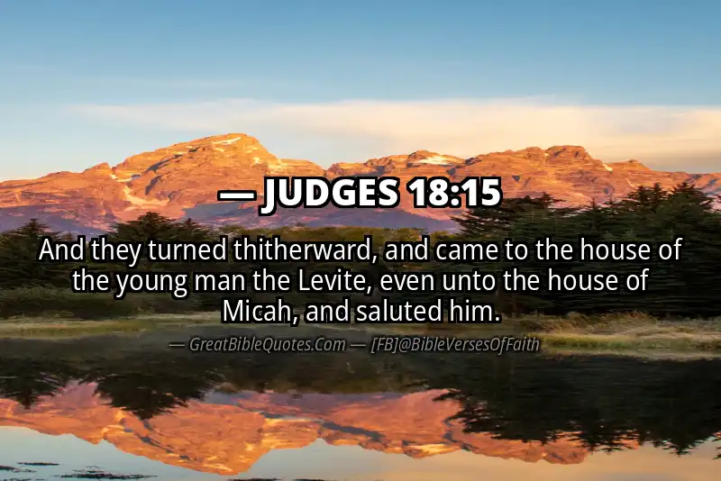 JUDGES 18:15 Verse