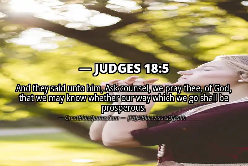 JUDGES 18:5 Verse