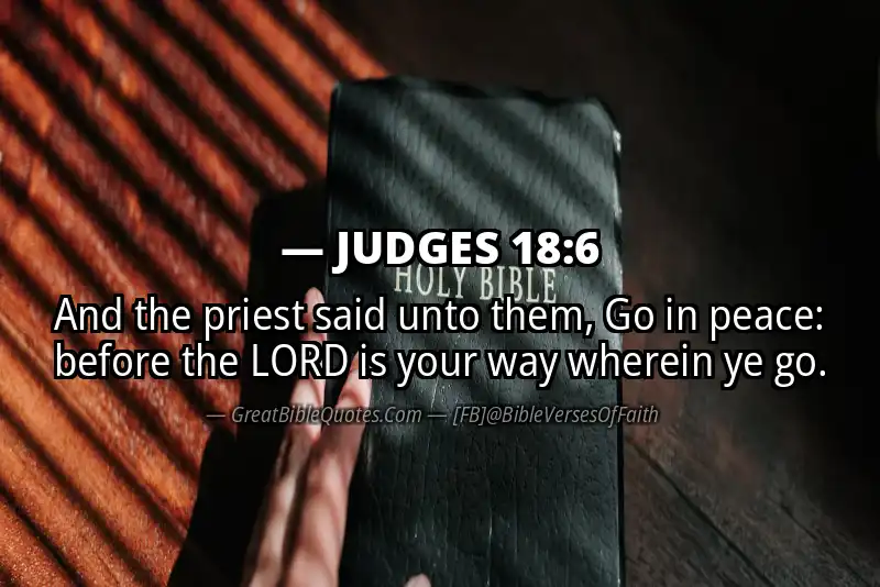 JUDGES 18:6 Verse