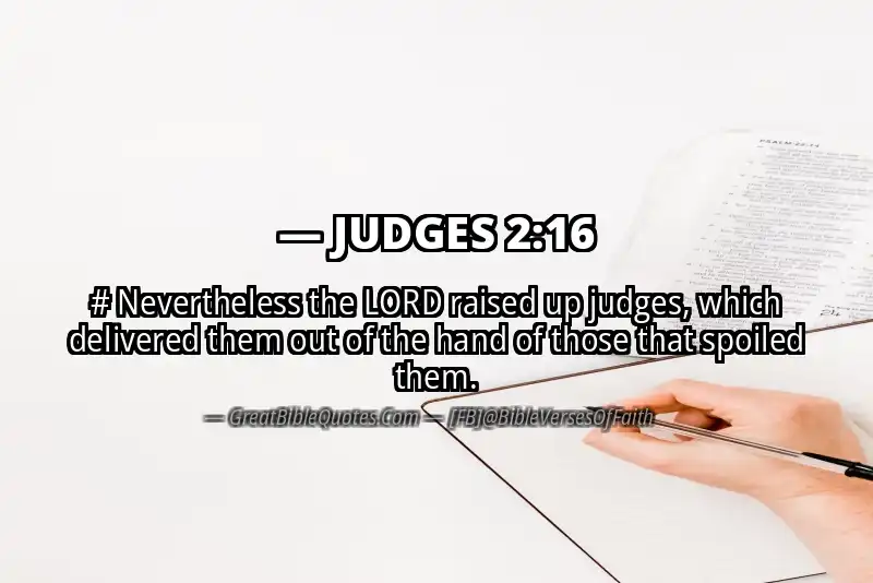 JUDGES 2:16 Verse