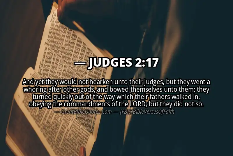 JUDGES 2:17 Verse